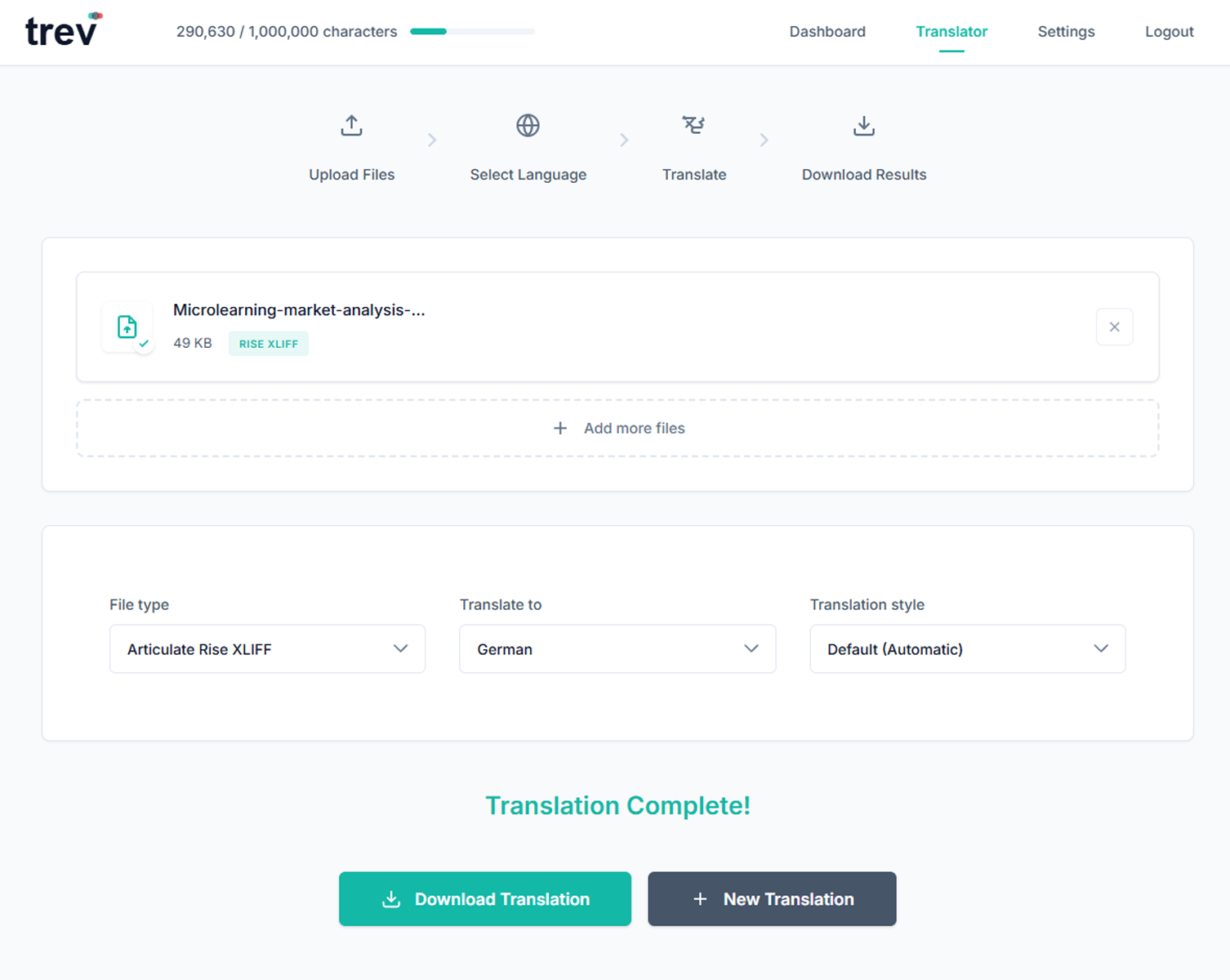 File Translation - Processing